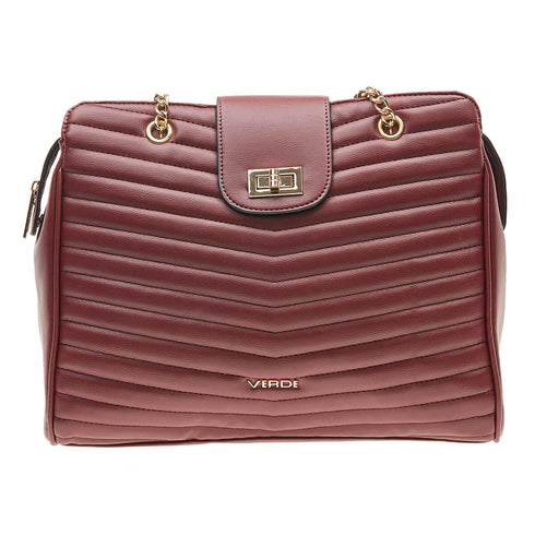 Verde Γυναικεία Τσάντα Ώμου 16-7100 Μπορντώ